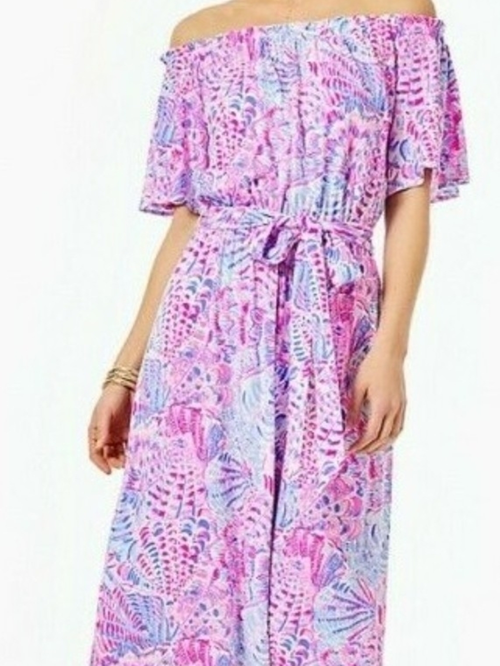 Lilly Pulitzer Moriah Pink and Lilac Printed Dress